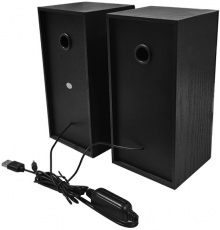 Колонки FUMIKO CONDOR (6W, USB, подсветка, black)