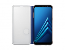 Чехол клип-кейс Samsung EF-FA730PLEGRU (для Samsung Galaxy A8+, neon, blue)