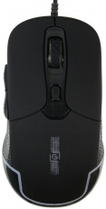 Мышь Oklick RACER 965G (USB, optical, 2400dpi, игровая, подсветка, soft-touch, 1.5m, black)