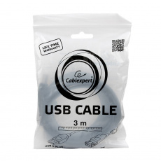Кабель USB 2.0 Am - Af удлинительный 3.0m (CCF-USB2-AMAF-10, ферритовое кольцо, двойное экранирование, black) Cablexpert