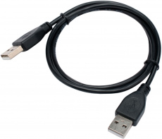 Кабель USB 2.0 Am - Am 1.0m (CC-USB2-AMAM-1M, медь, экранированный, black) Cablexpert