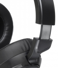 Наушники Oklick COBRA HS-L950G (полноразмерные закрытые, подключение по USB, с микрофоном, регулятор, игровые, виртуальный объёмный звук 7.1, 2.2m, подсветка, black)