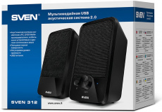 Колонки Sven 312 (2x2W, USB, black)