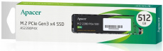 Накопитель SSD M.2 (2280) 512Gb Apacer AS2280P4X (AP512GAS2280P4X-1, 2100/1500Mbs, PCI-E Gen3 x4, NVMe 1.3)