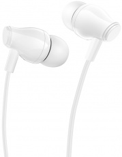 Наушники Borofone BM61 (затычки, для мобильных устройств, с микрофоном, 1.2m, white)