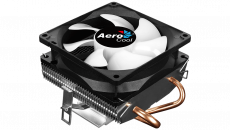 Вентилятор AeroCool Air Frost 2 (1150/1151/1155/1156/1200/2011/2066/775/AM2/AM3/AM4/FM1/FM2, 90mm, Al, Hydro, 1800rpm, 26dBa, 2 тепловые трубки 6mm, DTH, 3pin, RGB fixed LED, 110W) RTL