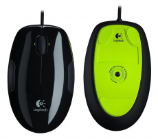 Мышь Logitech M150 (USB, laser, 1000dpi, black-orange)