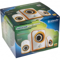 Колонки Defender JamSation S10 (2x2.5W, Subwoofer 5W, white-orange)
