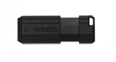 Флеш накопитель USB 2.0 32Gb Verbatim PinStripe (049064, black)