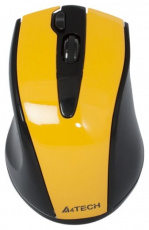 Мышь беспроводная A4Tech G9-500F-2 (optical, 2000dpi, AA, black-yellow)