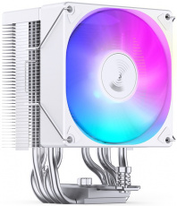 Вентилятор JONSBO CR-1400 EVO Color (1150/1151/1155/1200/1700/AM4/AM5, 92mm, Hydro, Al, 800-2200rpm, 22-34dBa, 4 тепловые трубки, DTH, 4pin, PWM, rainbow LED, 130W, white) RTL