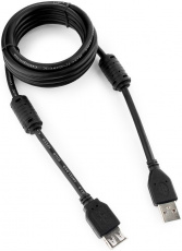 Кабель USB 2.0 Am - Af удлинительный 3.0m (CCF2-USB2-AMAF-10, 2 ферритовых фильтра, экранированный, black) Cablexpert