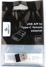 Переходник USB-OTG (A-USB2-AMCF-02, USB 2.0 (m) / USB Type-C (f), black) Cablexpert
