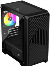 Корпус 1STPLAYER TRILOBITE T5 (без БП, mATX, USB3.0, rainbow LED Fan, black)