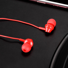 Наушники hoco M14 Natural Sound (затычки, для мобильных устройств, с микрофоном, 1.2m, red)