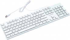Клавиатура Gembird KB-250L-W (USB, радужная подсветка, мультимедийная, 1.5m, white)