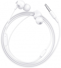 Наушники hoco M60 Perfect sound (затычки, для мобильных устройств, с микрофоном, 1.2m, white)