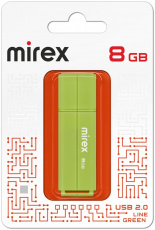 Флеш накопитель USB 2.0 8Gb Mirex Line (green)