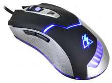 Мышь Oklick ELECTRO 875G (USB, optical, 2400dpi, игровая, black-silver)