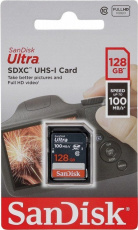 Карта памяти SDXC Card 128Gb SanDisk (SDSDUNR-128G-GN3IN, Class 10, UHS-I, 100MB/s)
