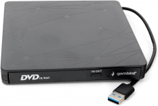 Внешний привод DVD±RW Gembird (DVD-USB-03, USB 3.0, black)