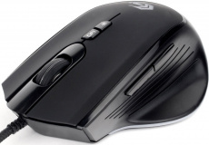 Мышь Gembird MG-570 (USB, optical, 3200dpi, RGB подсветка, игровая, 1.8m, soft-touch, black)