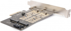 Контроллер AgeStar AS-MC02 (PCI-E Gen3 x4, M2 SSD NVMe + M2 SSD SATA) RTL