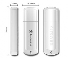 Флеш накопитель USB 2.0 8Gb Transcend JetFlash 370 (TS8GJF370, white)