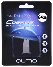 Флеш накопитель USB 2.0 64Gb QUMO Cosmos (QM64GUD-Cos-s) silver