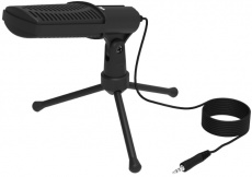 Микрофон Ritmix RDM-125 (настольный, конденсаторный, выключатель, 1.8m, black)