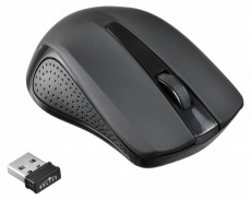 Мышь беспроводная Oklick 485MW+ (optical, 1200dpi, 2xAAA, soft-touch, black)