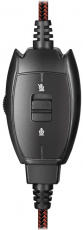 Наушники Sven AP-G333MV (полноразмерные закрытые, с микрофоном, регулятор, 2.2m, игровые, black-red)