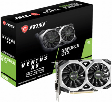 Видеокарта MSI GF GTX1650 4Gb (GTX 1650 VENTUS XS 4G OCV1, 128bit, GDDR5, HDMI+DP+DVI) RTL
