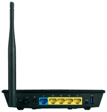 Роутер ASUS RT-N10U (150Mbps, 2.4GHz, 4 ports, 100Mbps, внешняя съёмная антенна 5dBi, USB, USB Printer/FTP Server/3G/4G, black)